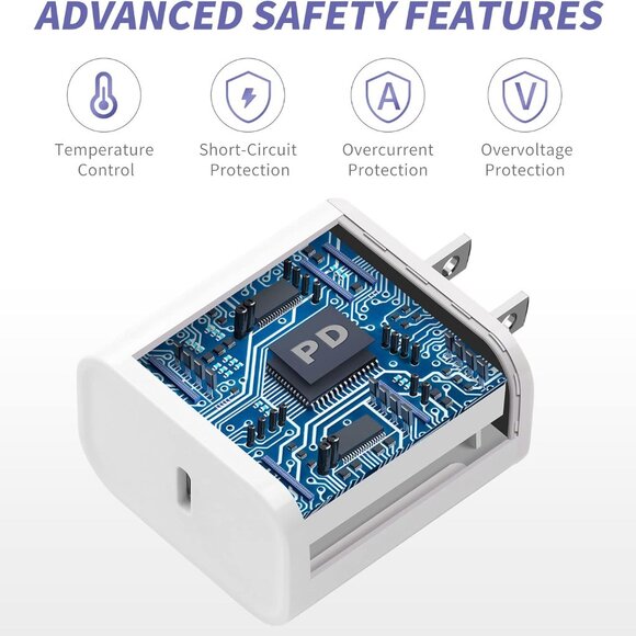 TWO - iPhone Chargers - Fast Charging - White iPhone 14/13/12/11 - Picture 3 of 4